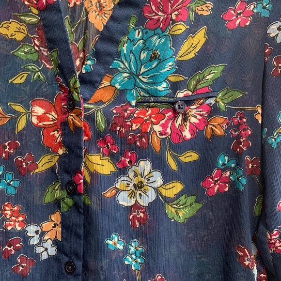 Kut From The Kloth Floral Sheer Blouse - Picture 3 of 4